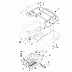 400 Manual Rear rack and footwell assemblies