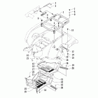 500 TRV Rear rack and footwell assemblies