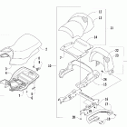 500 TRV Seat and backrest assembly