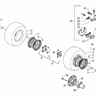 DVX 90 Rear wheel and brake assemblies