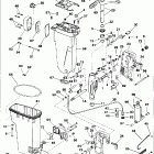 SE40RSLZ Exhaust housing / stern & swivel bracket
