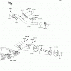 KFX450R  (KSF450-B8FA) Глушитель