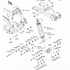 KFX450R  (KSF450-B8FA) Задняя подвеска