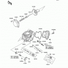 KFX700 (KSV700-B8F) Карбюратор в разборе