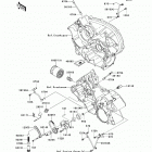 Brute Force 650 4x4i (KVF650-H8F) Масляный и водяной насос. фильтр масленый