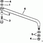 E115TXAOR Steering link kit (without power trim & tilt)