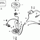 E3ROEOB Armature plate & coil assembly - 2rs-3rs
