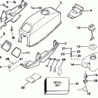 E3ROEOB Motor cover - johnson / evinrude & integral fuel tank