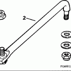 E60TLEOC Steering link kit (with power trim & tilt)
