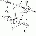 E60TTLEOC Ignition switch & cable