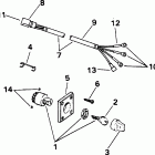 E85TTLEOR Ignition switch & cable - 85 models