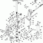 E88MSLEOS Stern bracket - manual tilt models