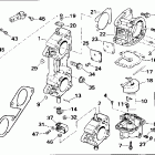 E200CXERS Carburetor and linkage - 185, 200 suffix 