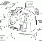 E225TLERK Engine cover - johnson - 200 stl, 225stl