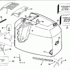 E225TLERK Engine cover - johnson - 200tx, 200cx, 225