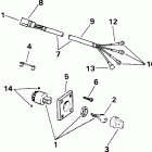 E115JKLERS Ignition switch & cable - 85 models