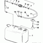 E125ESXERK Fuel tank without gauge