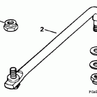 E60TLERS Steering link kit (w / power trim & tilt)