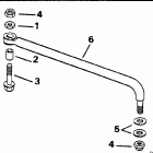 E90MLERC Steering link kit (w / o power trim & tilt)