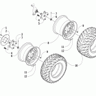 650 H1 FIS Wheel and tire assembly (le)