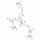DVX 400 Front brake hose assembly