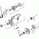 DVX 90 Starter motor and oil pump assemblies