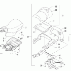 500 TRV Seat and backrest assembly