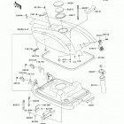 800 SX-R (JS800-A9F) Engine hood