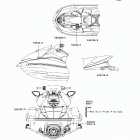Ultra LX (JT1500-G9F) Наклейки предупреждения