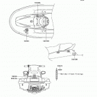 1100 STX D.I. (JT1100-G1) Наклейки предупреждения