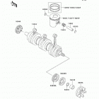 Ultra 130 (JH1100-B3) Коленвал и поршни