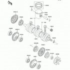 Ultra 150 (JH1200-B1) Коленвал и поршни