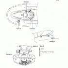 1100 STX D.I. (JT1100-F2) Наклейки предупреждения