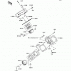 Brute Force 750 4x4i (KVF750-C7F) Цилиндр и поршни