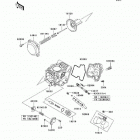 KFX700 (KSV700-A7F) Карбюратор в разборе