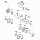 Ultra 150 (JH1200-A1) Коленвал и поршни