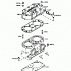 Jet Mate (JB650-A3) Цилиндр и головка цилиндров