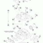 525 EXC ATV ENGINE ГОЛОВКА ЦИЛИНДРА