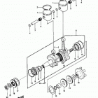 JS440 (JS440-A13) Crankshaft / pistons