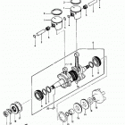 JS550 (JS550-A5) Crankshaft / pistons
