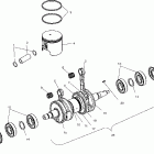 W035297DA/W035297IA FREEDOM Crankshaft and piston - w035297da / w035297ia