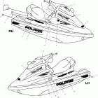 W025098I INT'L GENESIS I Decals - w025098d / w025098c / w025098i