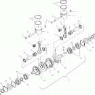 W004673I INT'L SLH Crankshaft and piston - w004673i