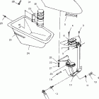W004673I INT'L SLH Front storage compartment - w004673d