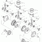 W004978I INT'L PRO 785 Crankshaft & piston - w004978d