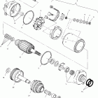 W004978I INT'L PRO 785 Starting motor - w004978d