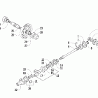 250 Secondary gear / output shaft assembly