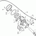 50 Y-6 Rear brake assembly