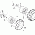 500 FIS Auto Wheel and tire assembly (le)