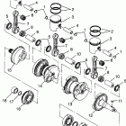 I984978 INTL SLX PRO 785 Crankshaft & piston - i984978